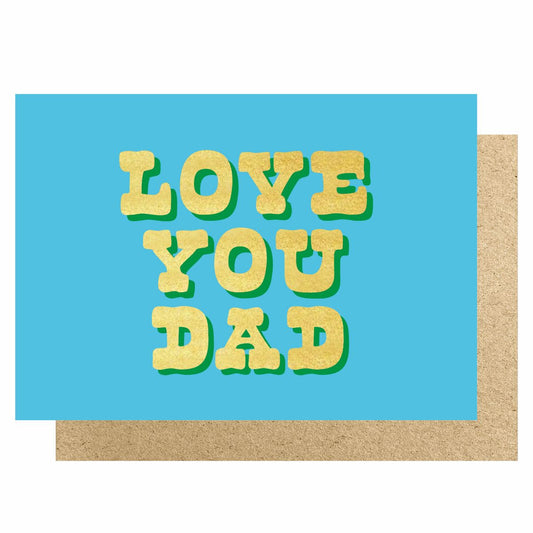 HOWFD003V2-Lucky Ink-Love You Dad Blue-Card-