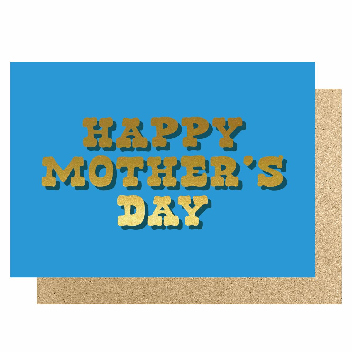 HOWMD8-Lucky Ink-How Shadow Happy Mothers Day Blue-Card-