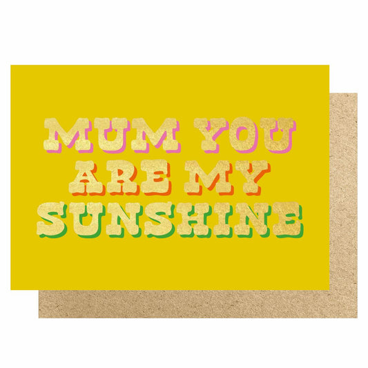 HOWMD9-Lucky Ink-How Shadow Mum You Are Mum Sunshine Yellow-Card-