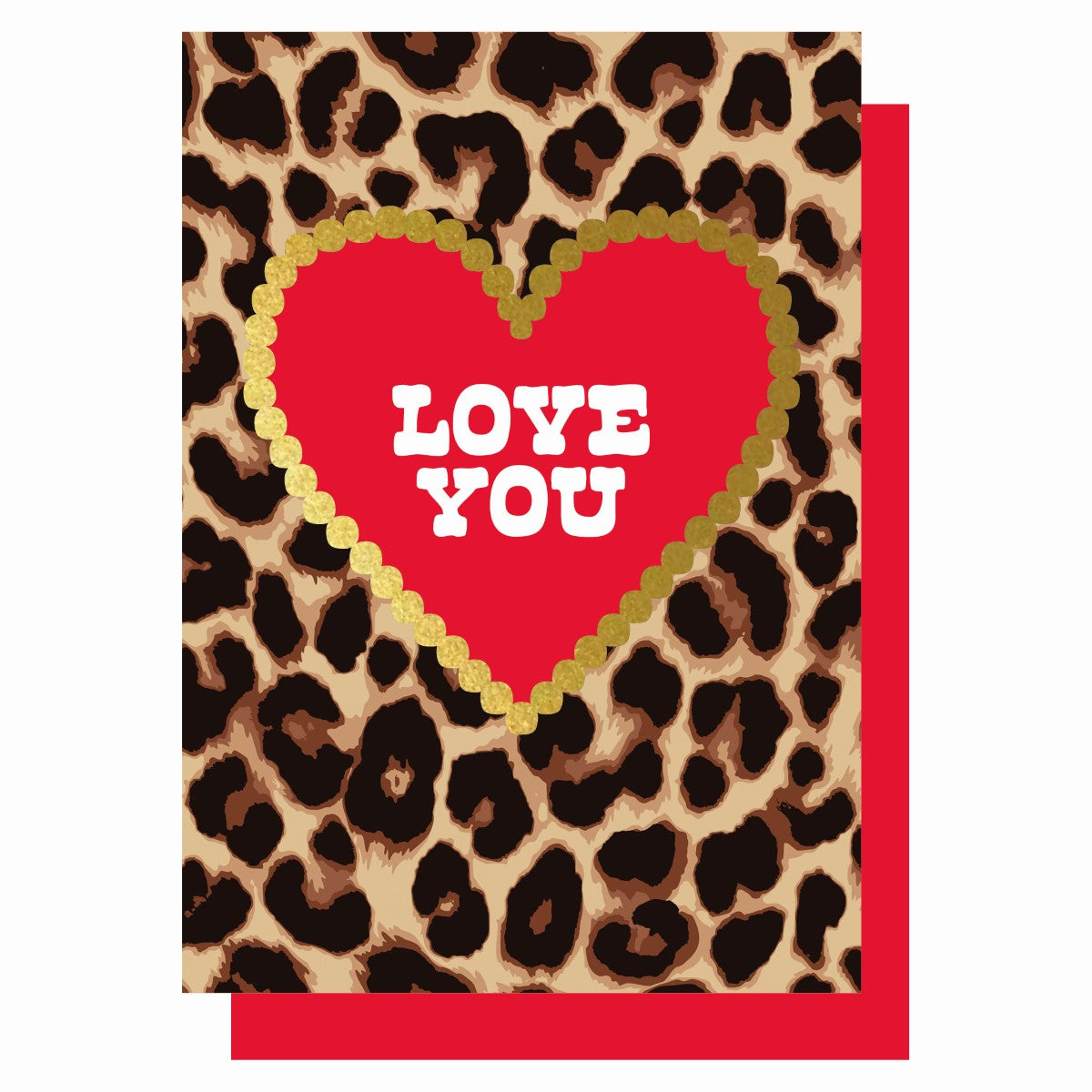 LP012-Lucky Ink-Love You Leopard-Card-
