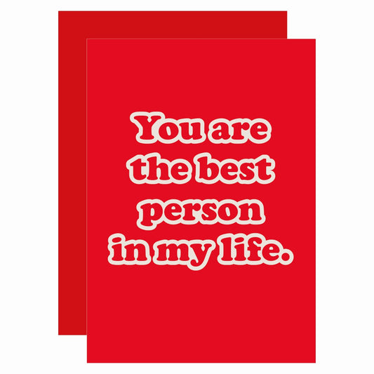 VIN011-Lucky Ink-Best Person In My Life-Card-