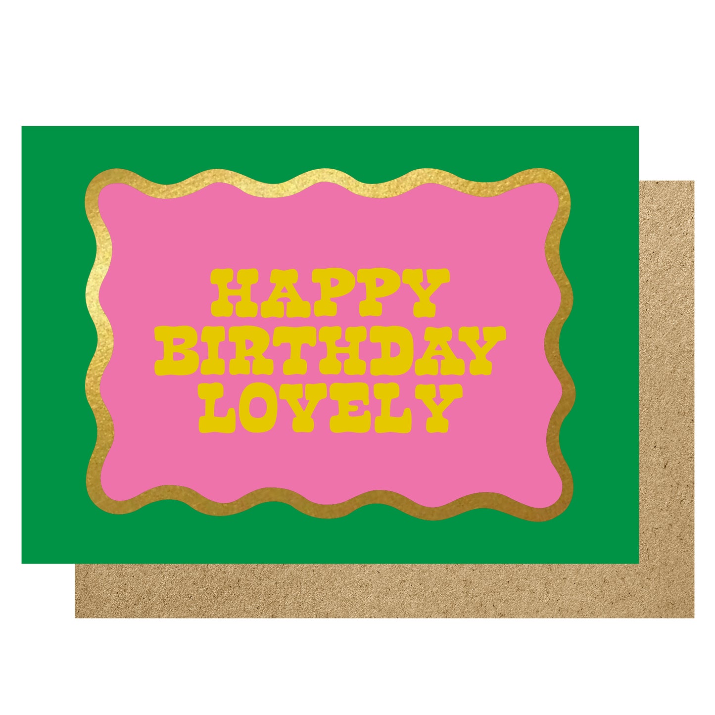 WV006-Lucky Ink-Happy Birthday Lovely-Card-Wavy