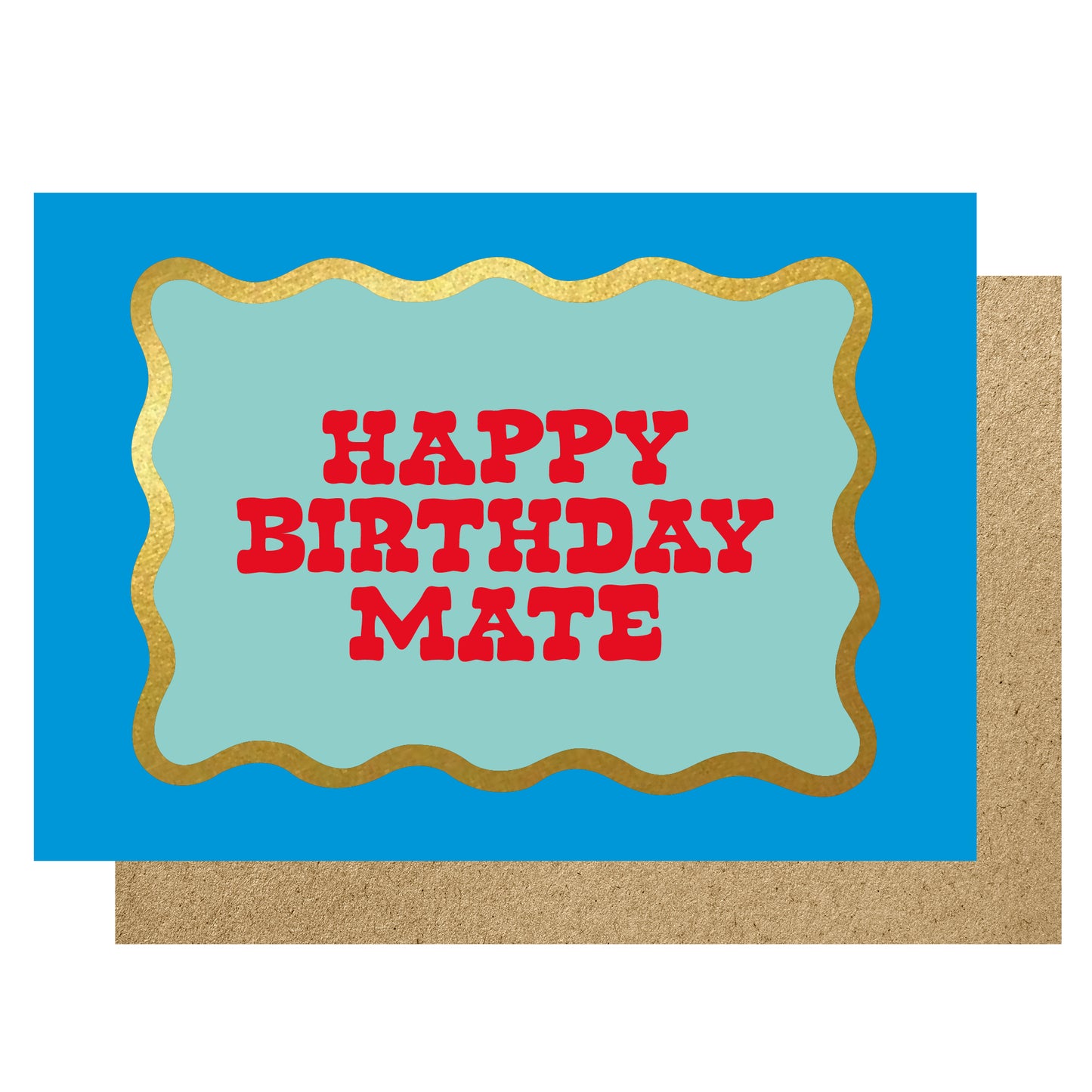 WV007-Lucky Ink-Happy Birthday Mate-Card-Wavy