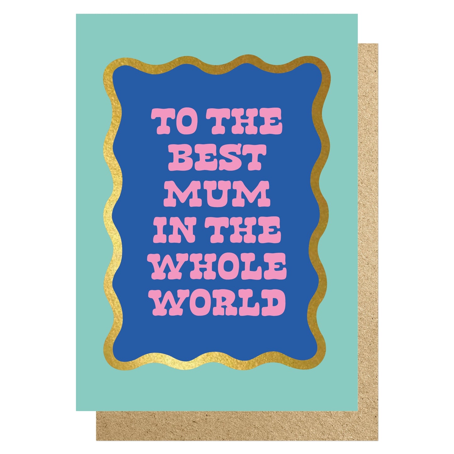 WVMD018-Lucky Ink-Wavy - Best Mum In The Whole Wide World Teal & Mauve-Card-