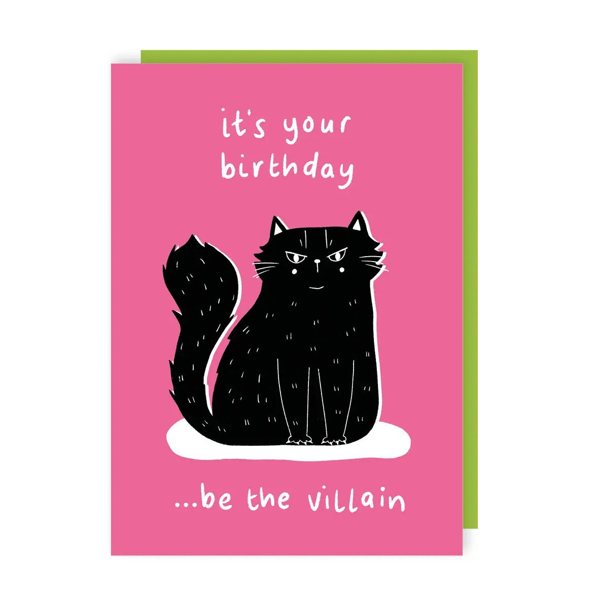 S11026-Lucy Maggie-Neon Be The Villain Cat Birthday-Card-Problem Behaviour