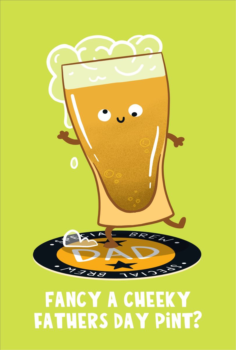 S1325-Lucy Maggie-Cheeky Pint-Card-