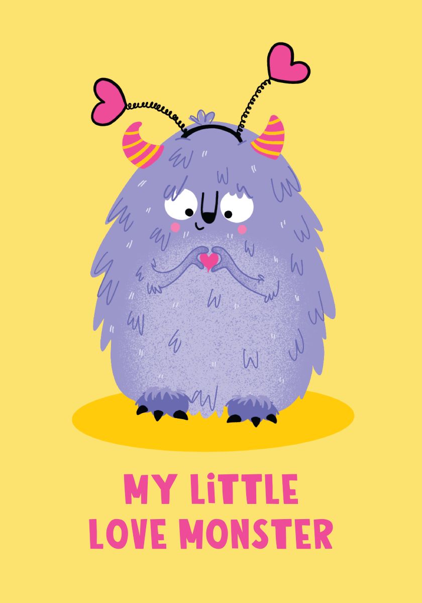 S13425-Lucy Maggie-Love Monster-Card-