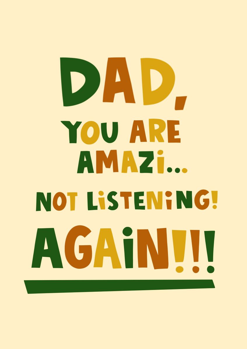 S1424-Lucy Maggie-Not Listening-Card-