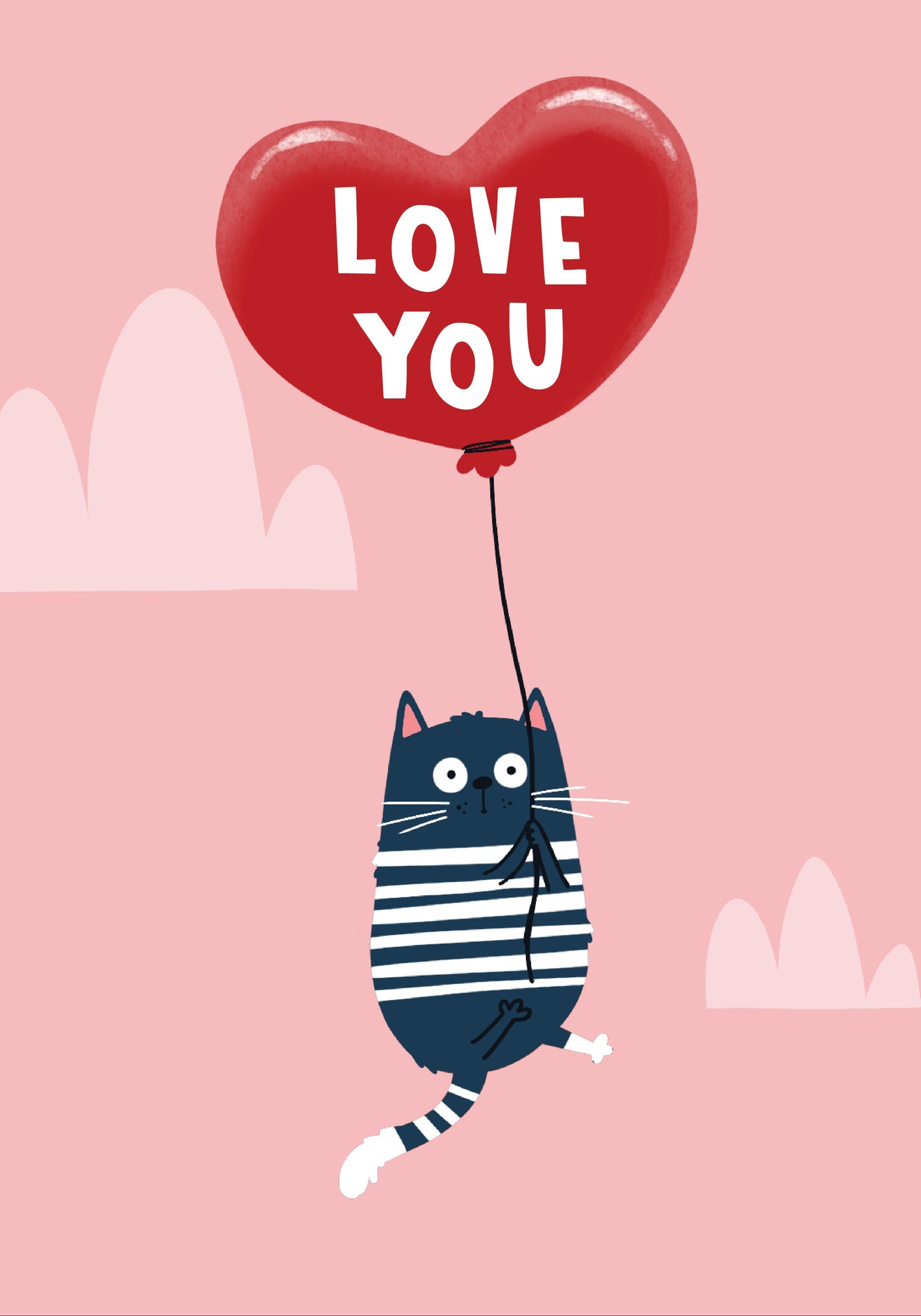 S15425-Lucy Maggie-Cat Balloon-Card-