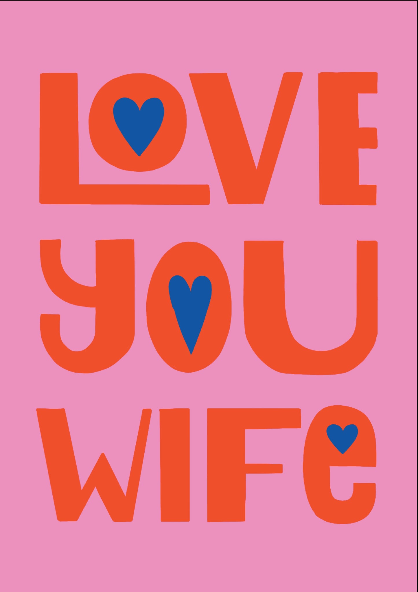 S16124-Lucy Maggie-Love You Wife-Card-