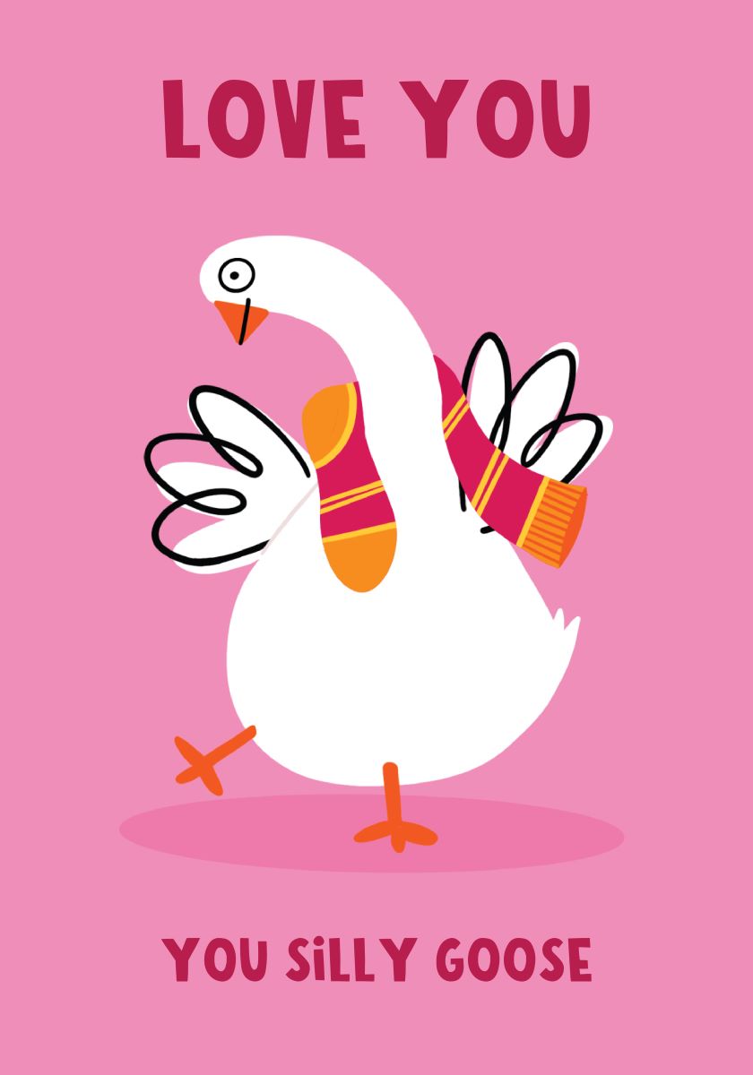 S16225-Lucy Maggie-Silly Goose-Card-