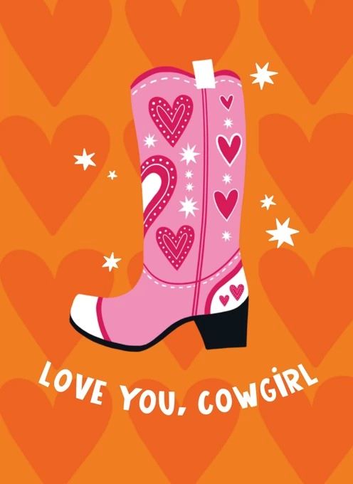 S16424-Lucy Maggie-Love You Cowgirl-Card-