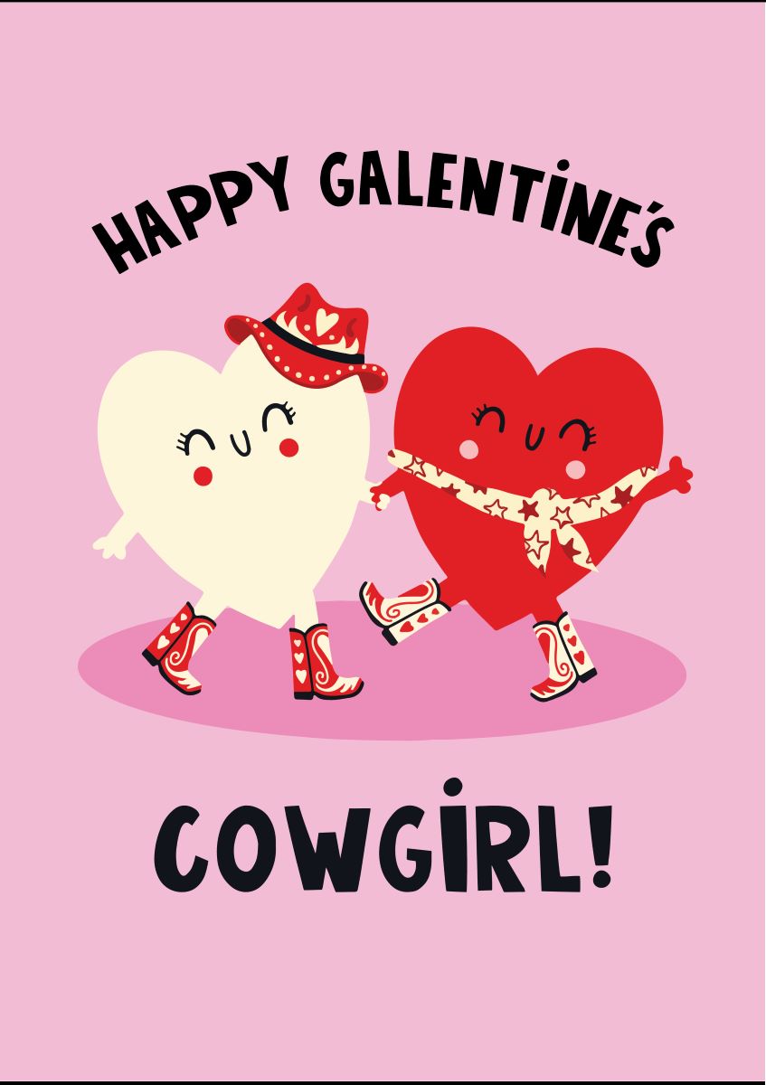 S16824-Lucy Maggie-Galentine'S Cowgirl-Card-