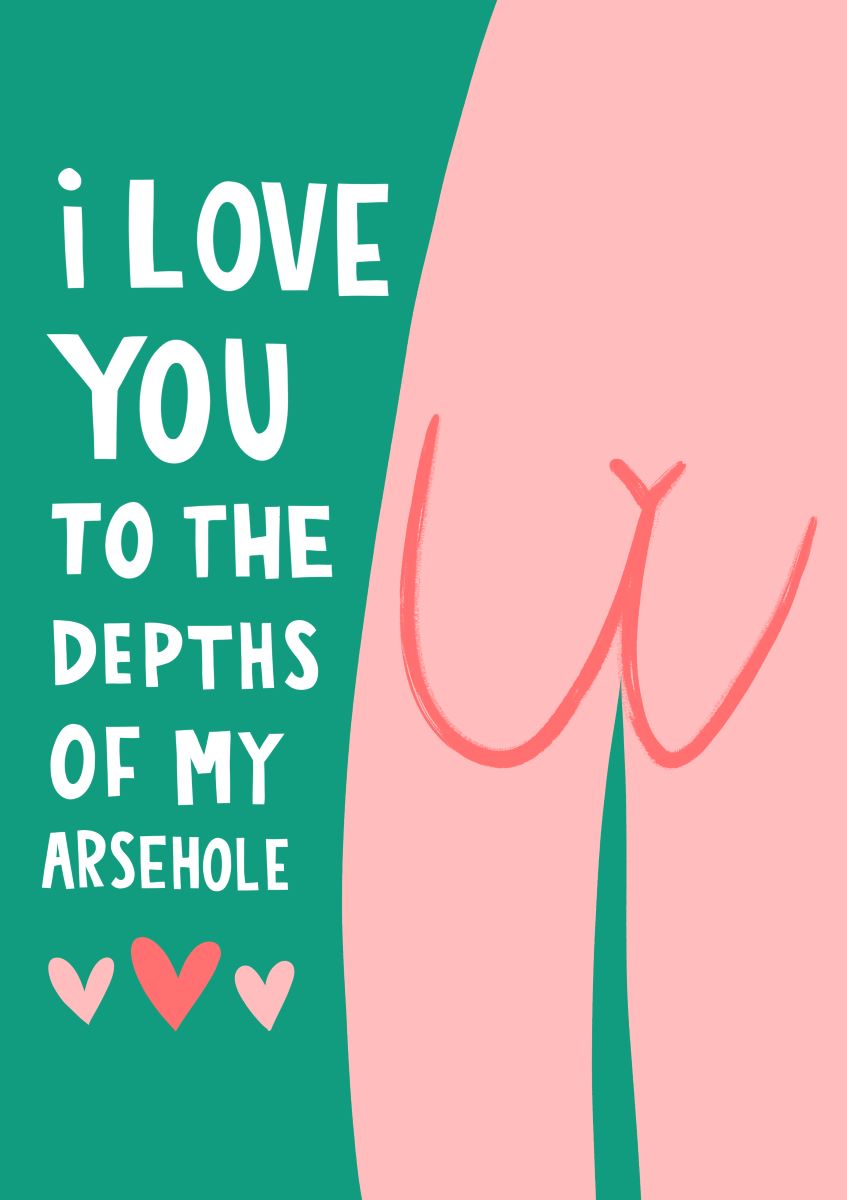 S18121-Lucy Maggie-Arsehole-Card-