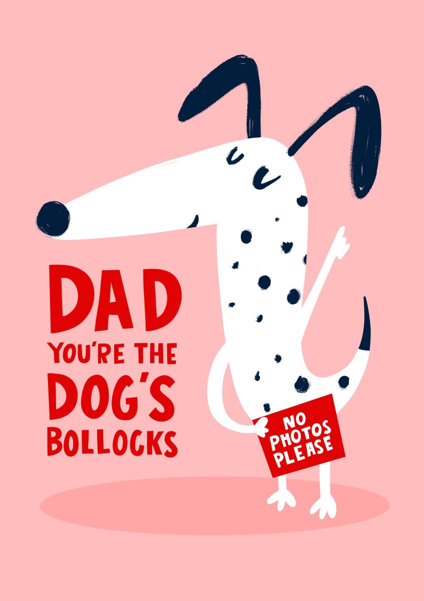 S1822-Lucy Maggie-Dog'S Bollocks-Card-