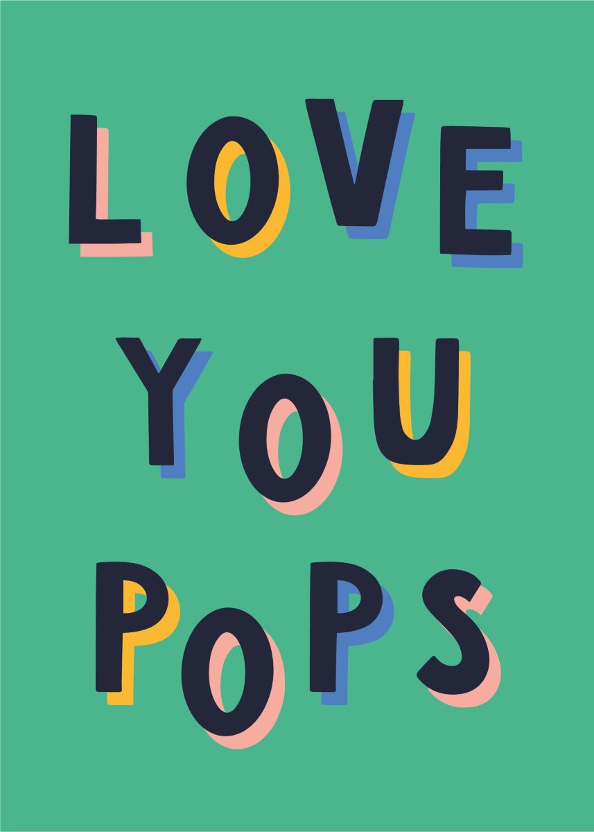 S221-Lucy Maggie-Love You Pops-Card-