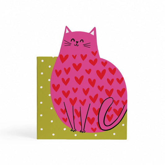 S2726-Lucy Maggie-Hearts Cat-Card-Cat Mania