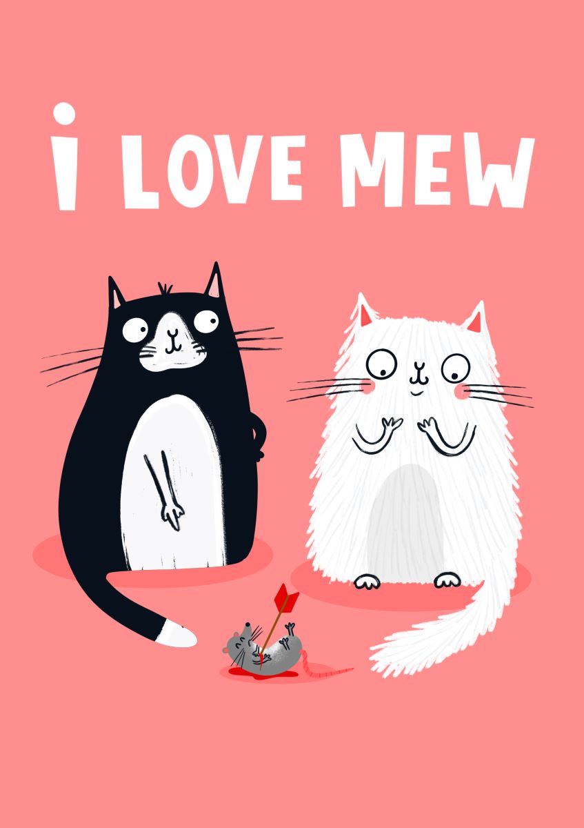 S672018-Lucy Maggie-I Love Mew-Card-