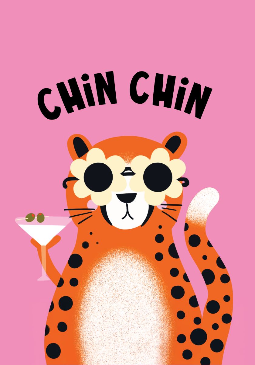 S6825-Lucy Maggie-Chin Chin Leopard-Card-