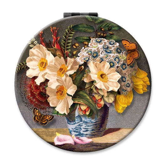 NZTWCM028-Live Wires-Nz Native Bouquet-8cm-Mirror