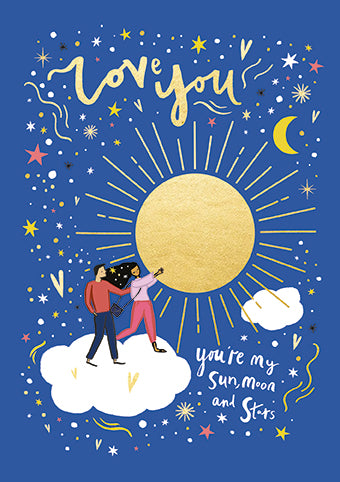 OMK022K-Meraki-Sun Moon & Stars-Card-Open Love