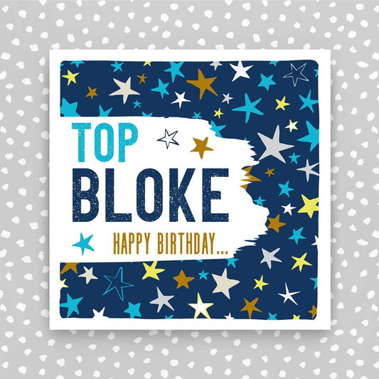 PBS040-Molly Mae-Top Bloke Birthday Card-Card-Painted Brush Strokes