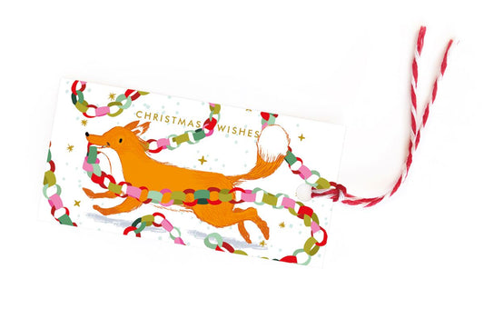 BG028-Noi-Fox And Paperchain-Xmas Gift Tags-