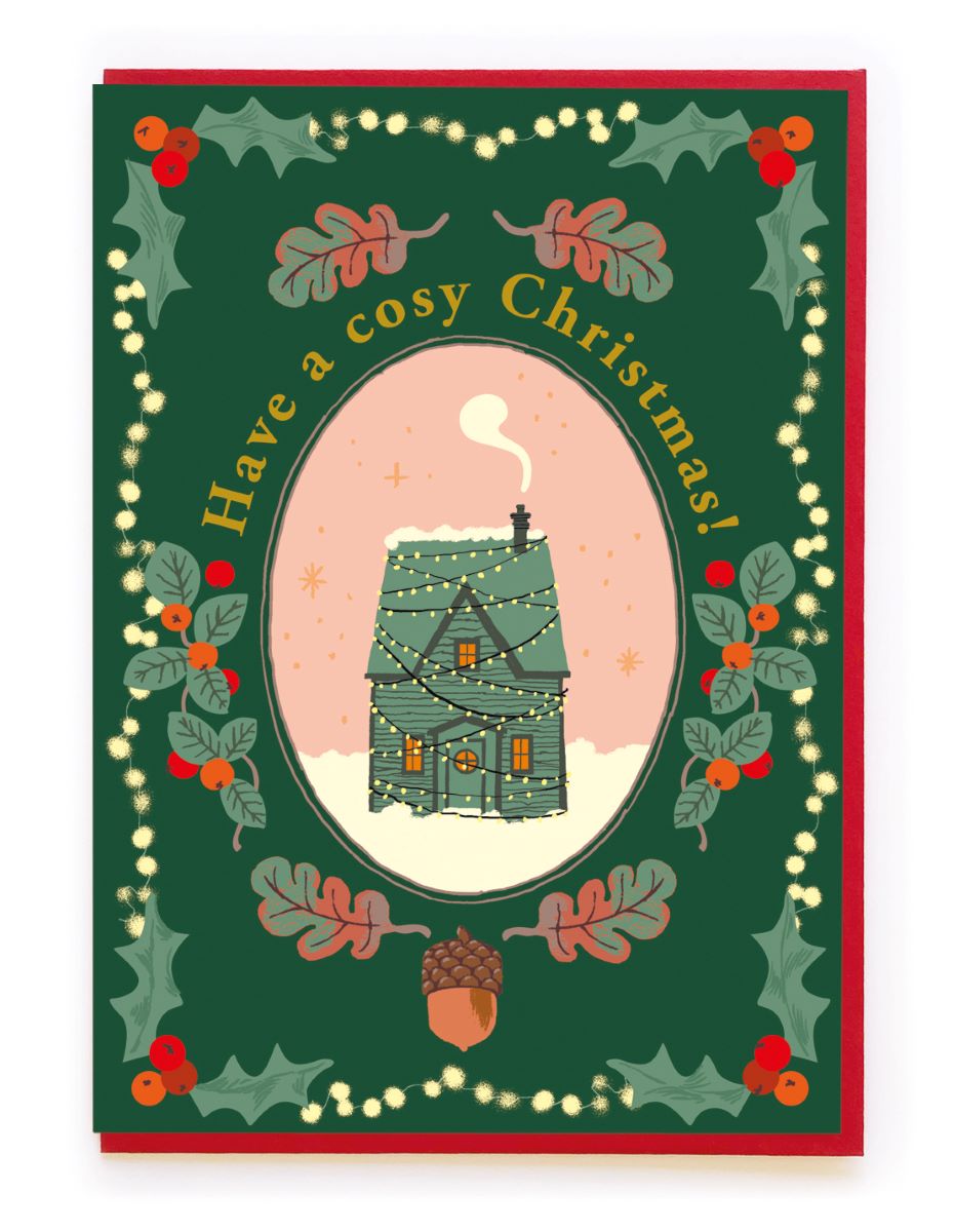 BP074-Noi-Cosy Christmas House-Xmas Card-