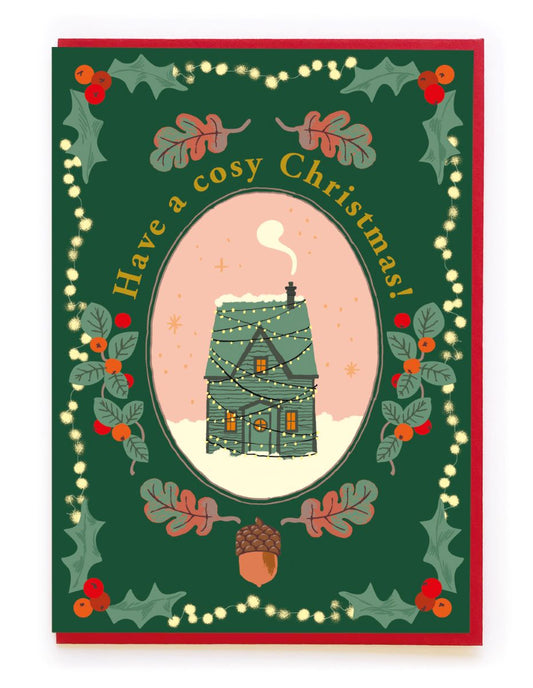 BP074-Noi-Cosy Christmas House-Xmas Card-