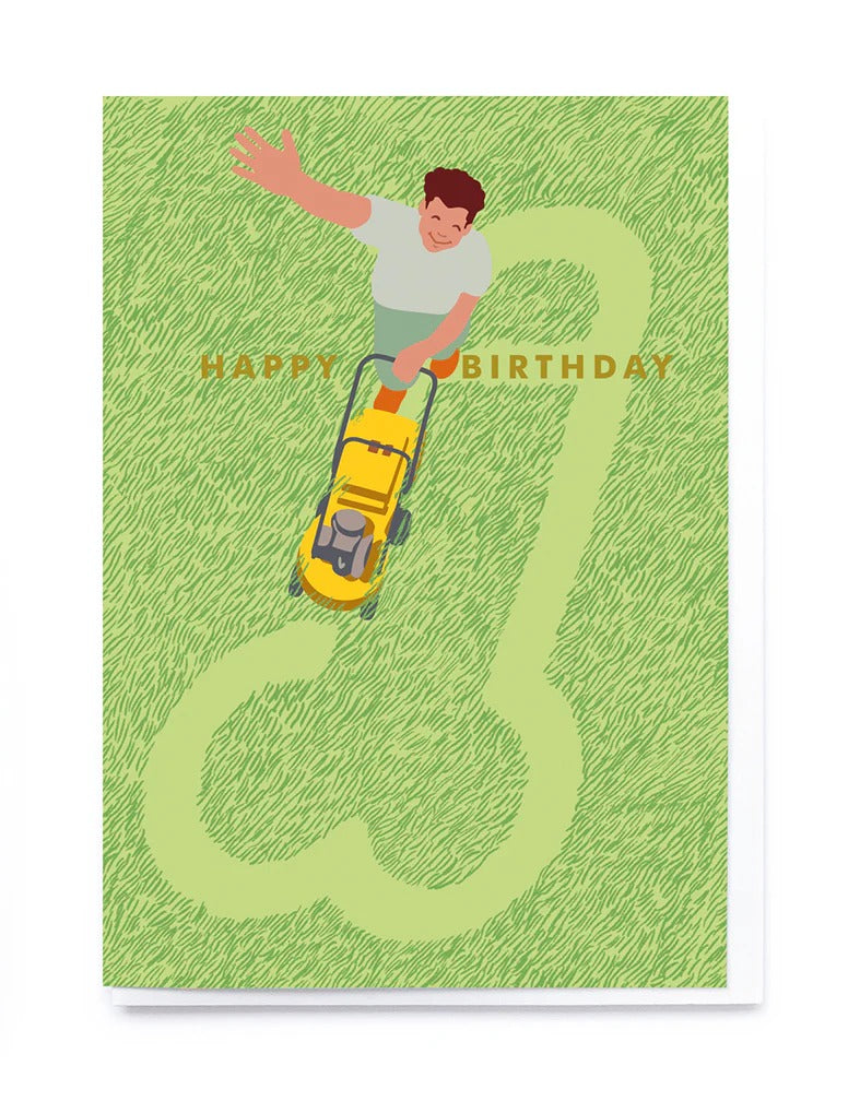 CA027-Noi-Lawnmower-Card-New Mens