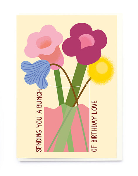 CU001-Noi-Bunch Of Flowers In Water-Card-