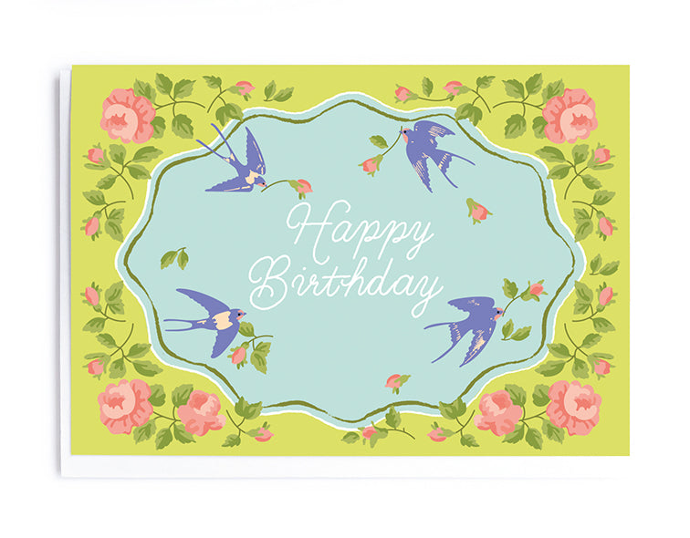 CX001-Noi-Blue Swallows-Card-