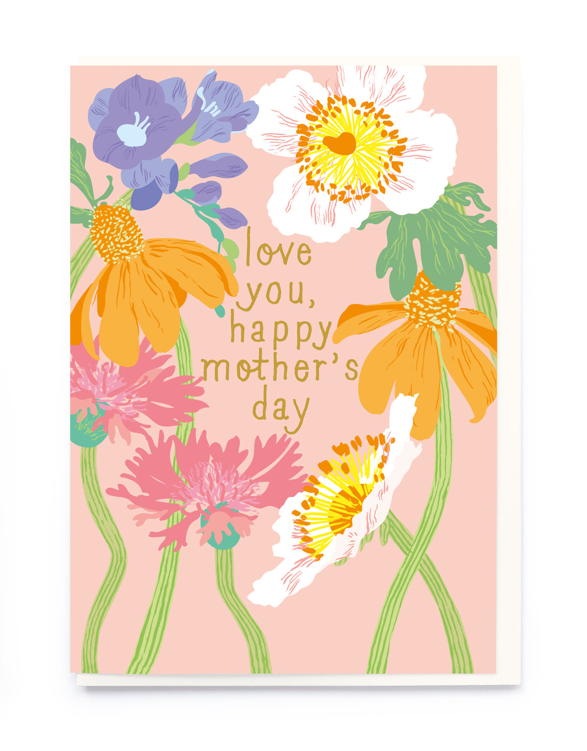 NL286-Noi-Floral Love You Happy Mothers Day-Card-