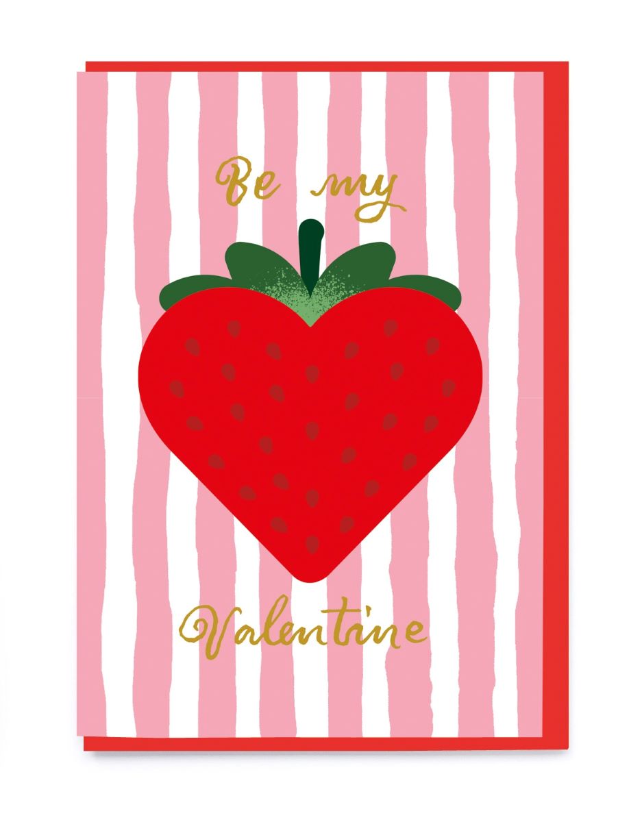 NL310-Noi-Strawberry And Stripes-Card-