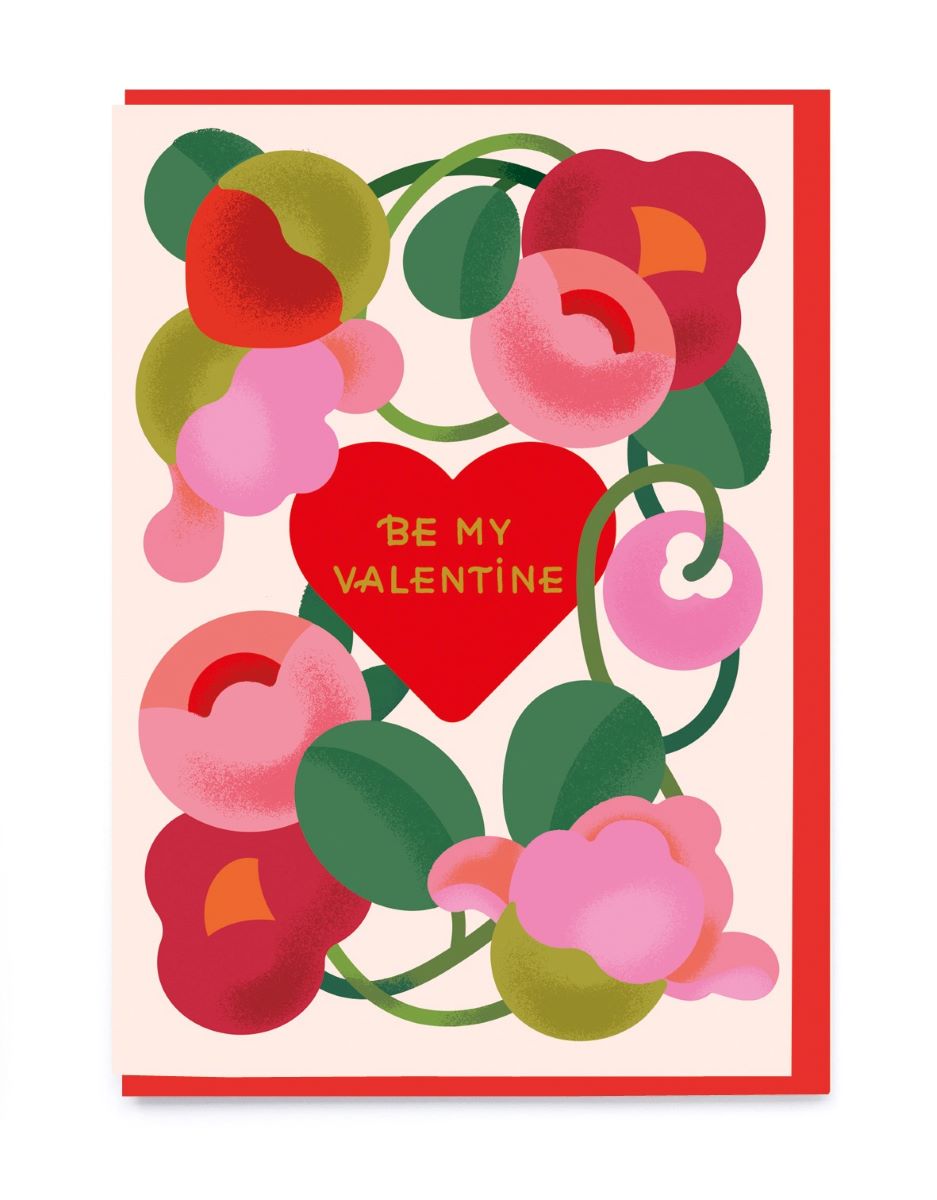 NL311-Noi-Flower And Heart Wreath-Card-
