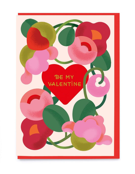 NL311-Noi-Flower And Heart Wreath-Card-