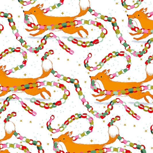 NW109-Noi-Fox And Paperchains-Xmas Wrap-