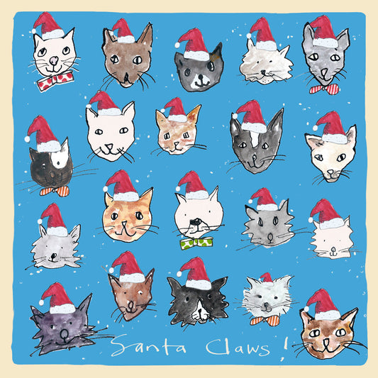 FP1016-Poet and Painter-Santa Claws-Xmas Card-Motley