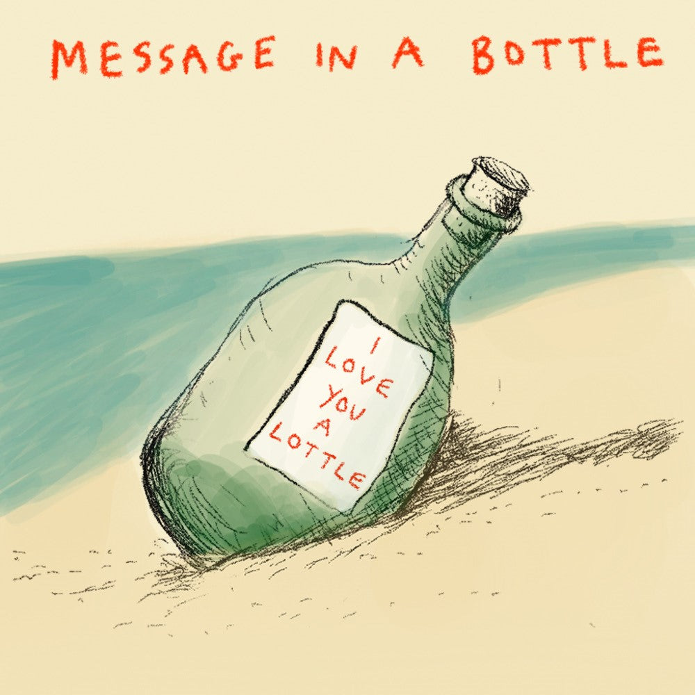 FP1034-Poet and Painter-Message In A Bottle-Card-Motley