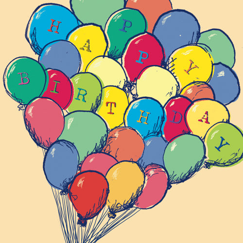 FP3042-Poet and Painter-Birthday Balloons-Card-Motley