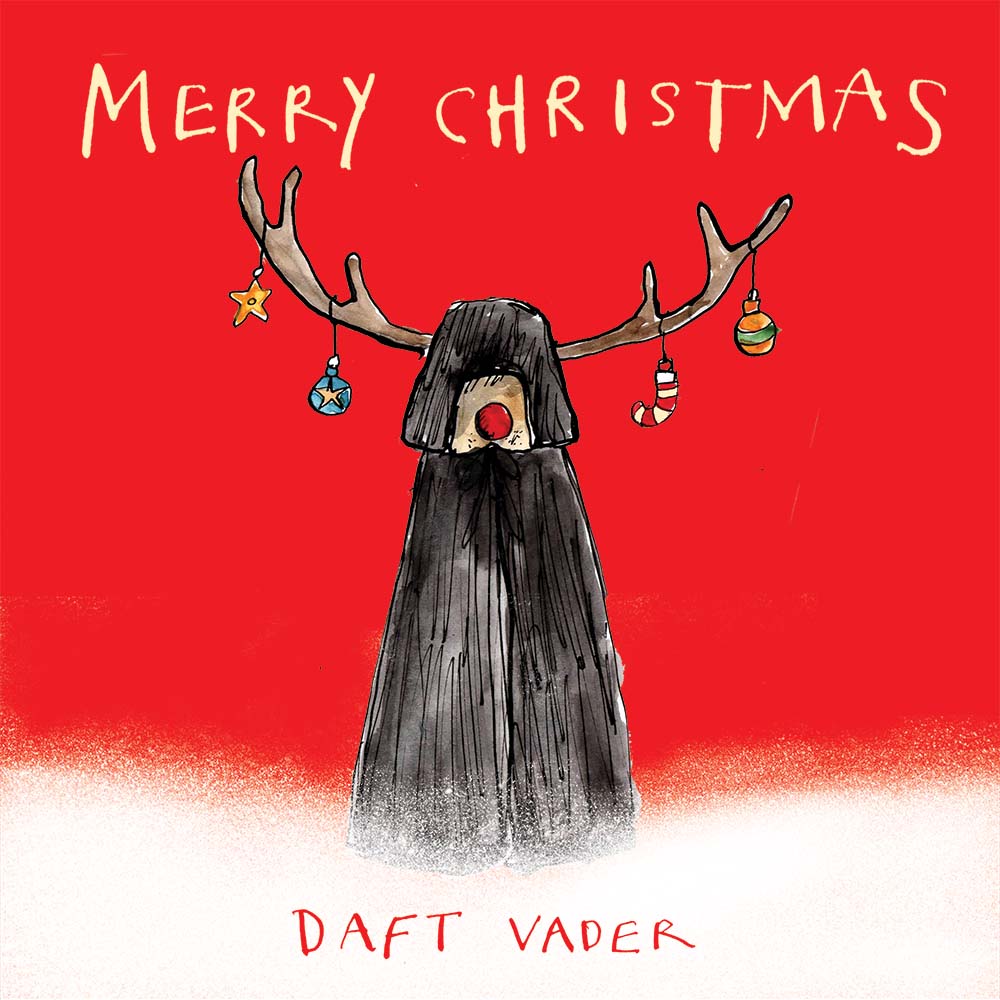 FP3173-Poet and Painter-Daft Vader Christmas-Xmas Card-Motley