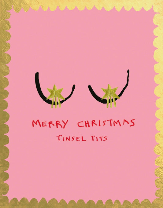 FP3387-Poet and Painter-Tinsel Tits-Xmas Card-Jingle Balls