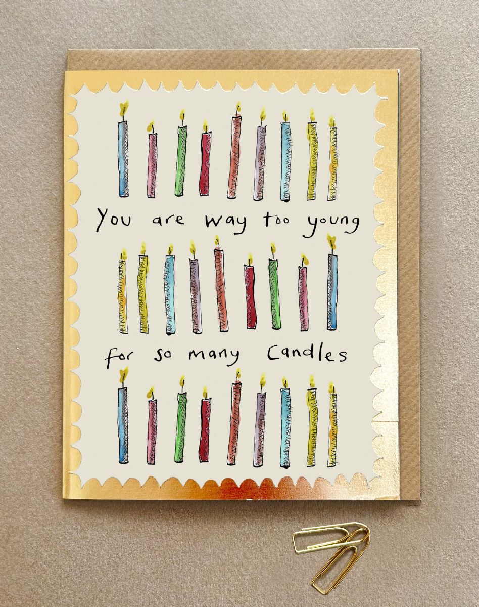 FP3452-Poet and Painter-Way Too Many Candles-Card-Gala