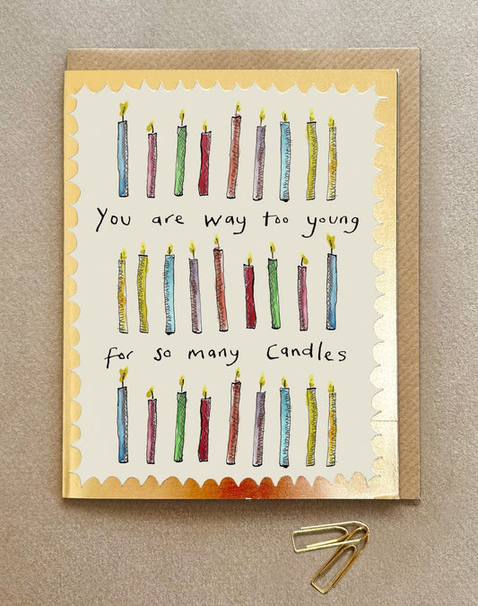 FP3452-Poet and Painter-Way Too Many Candles-Card-Gala