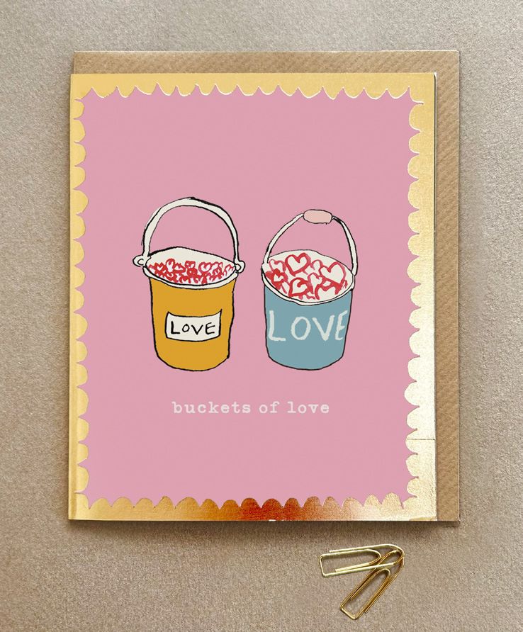 FP3484-Poet and Painter-Buckets Of Love-Card-Gala