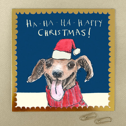 FP3521-Poet and Painter-Ha Ha Happy Christmas-Xmas Card-Pizazz