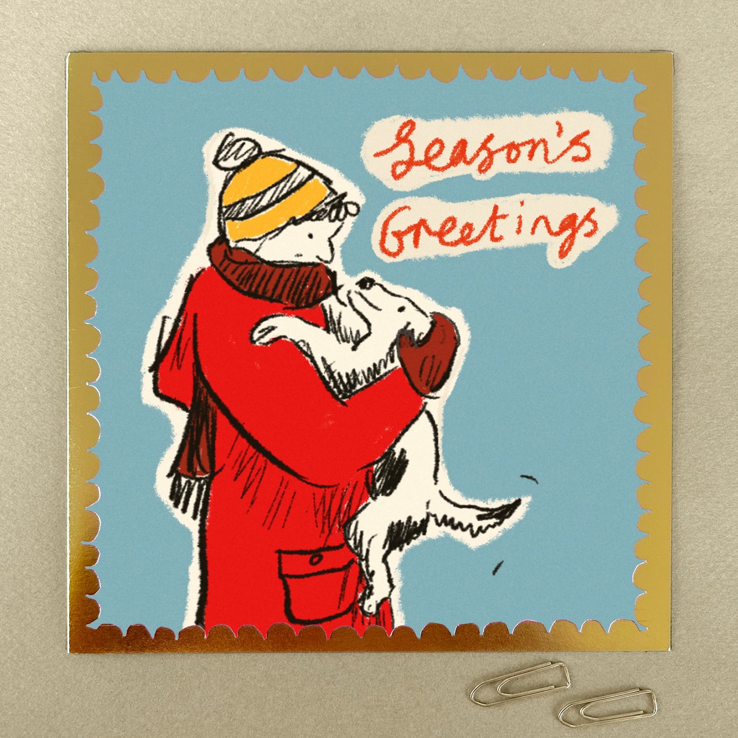 FP3522-Poet and Painter-Seasons Greetings-Xmas Card-Pizazz