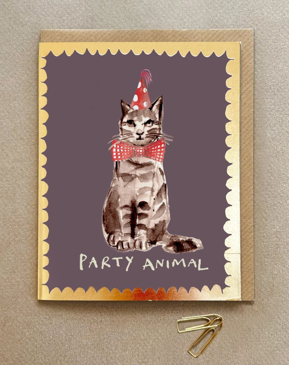 FP3549-Poet and Painter-Party Animal Cat-Card-Gala