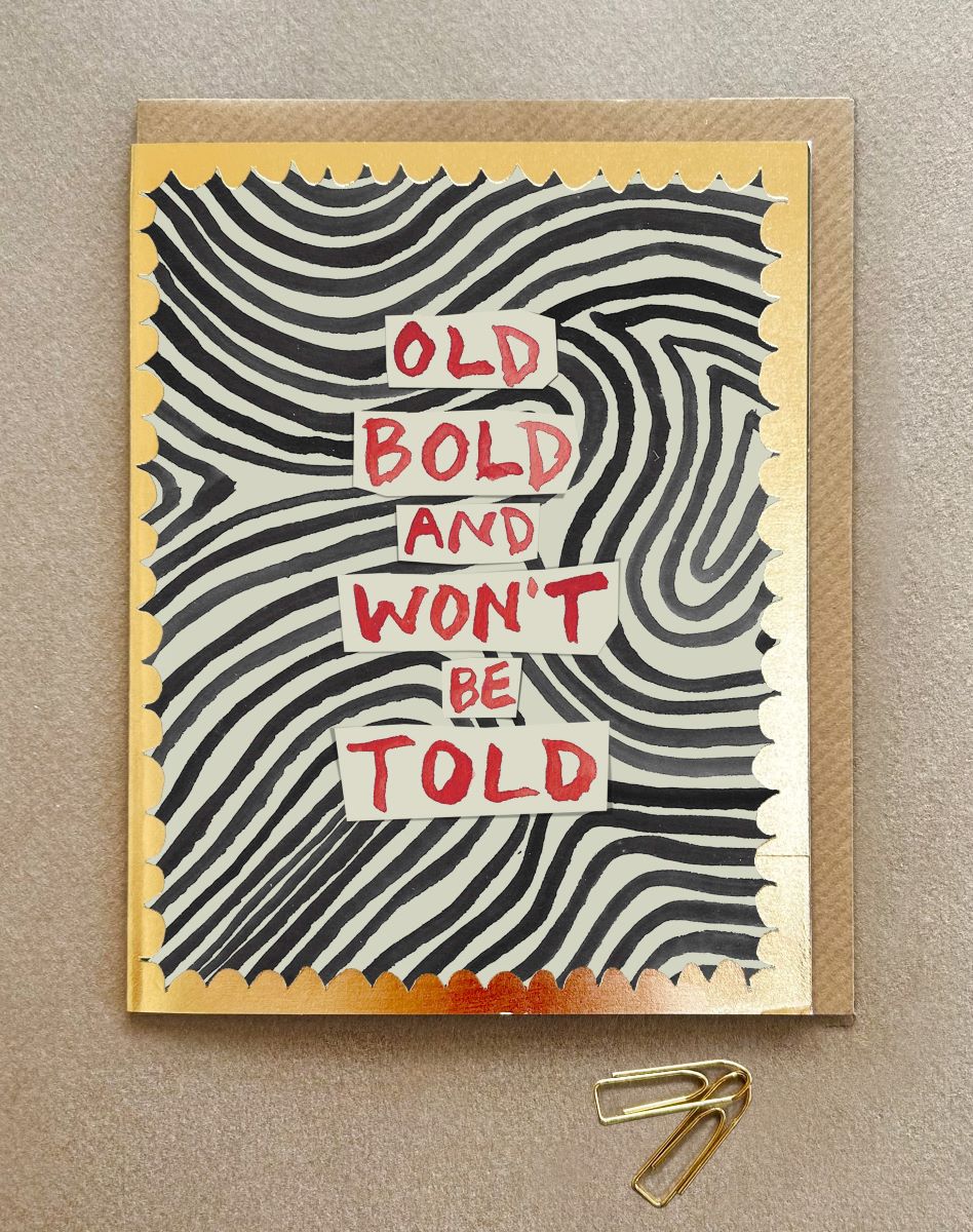 FP3599-Poet and Painter-Old Bold Won'T Be Told-Card-Gala