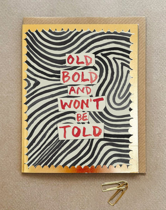 FP3599-Poet and Painter-Old Bold Won'T Be Told-Card-Gala